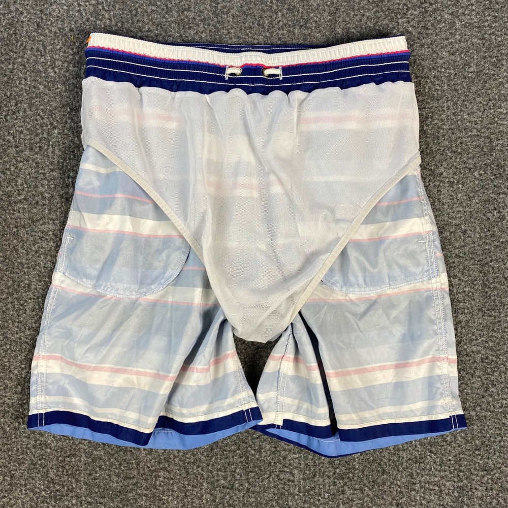 Allen Edmonds Mens Swim Trunks M Blue Anchor Stripe Board Shorts Bundle 2pk - Picture 8 of 16